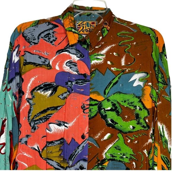 Vintage Sebatu Beaded Blouse - Picture 2 of 6